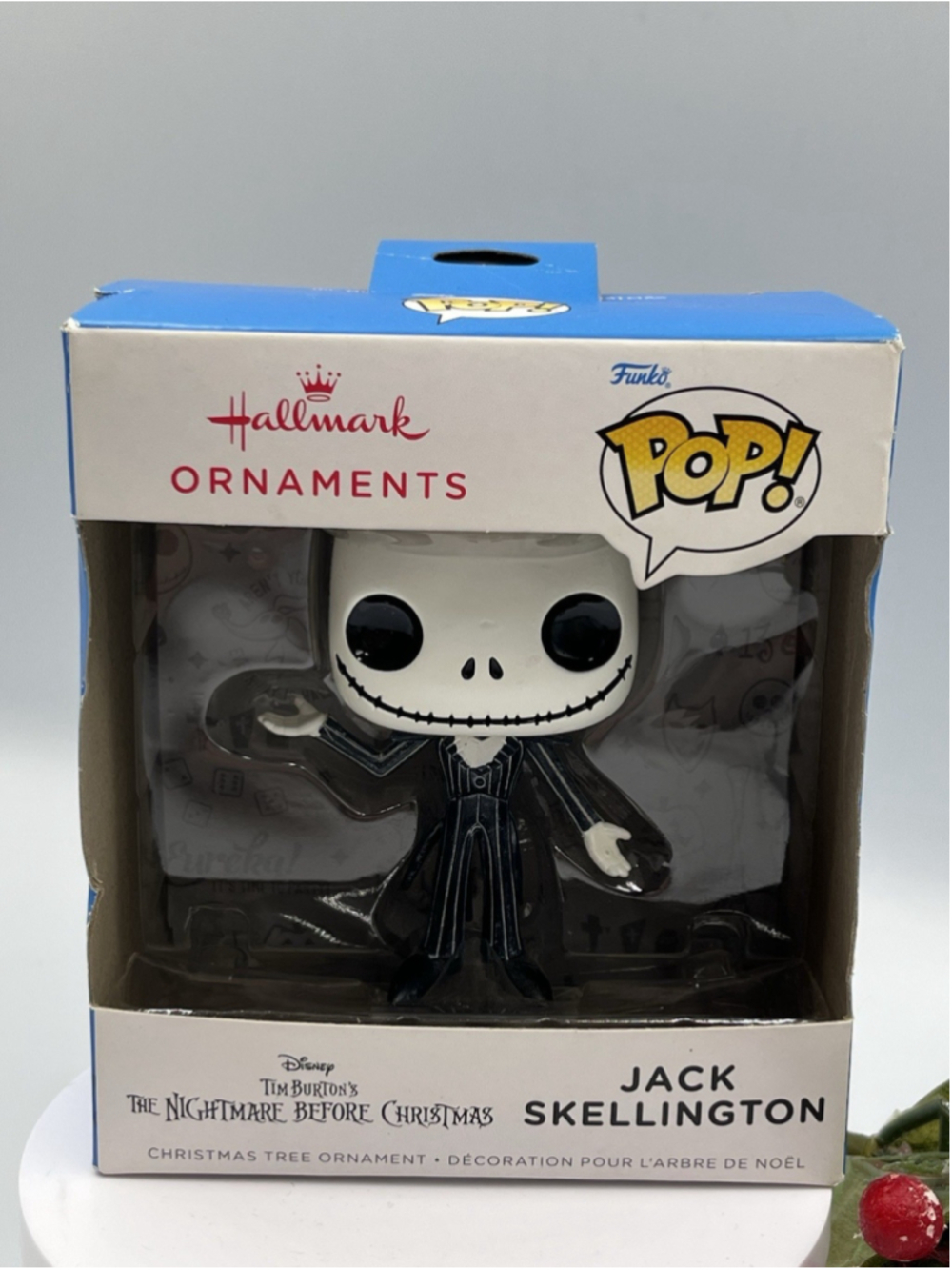 Jack Skellington Nightmare Before Christmas 2024 Hallmark Funko Pop Ornament NIB